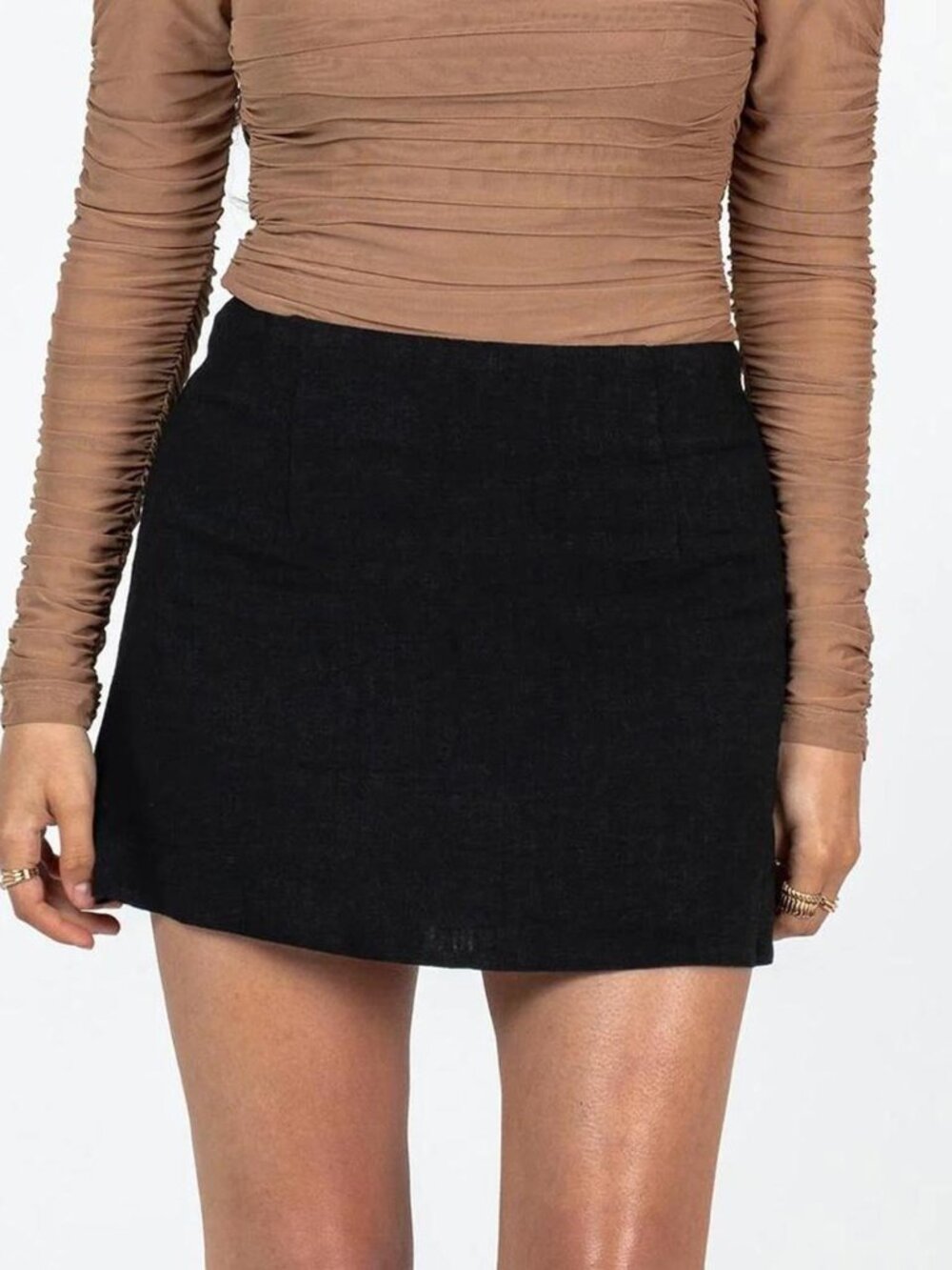 Black princess Polly selby mini skirt size 2